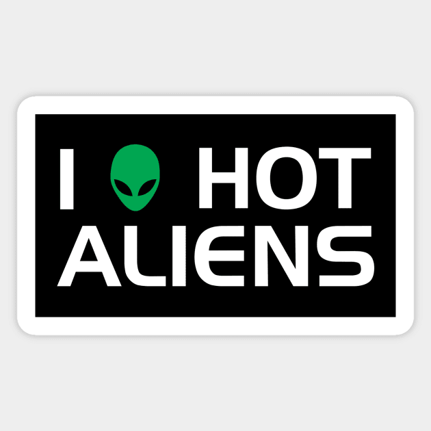 I Heart Hot Aliens Sticker by GloopTrekker